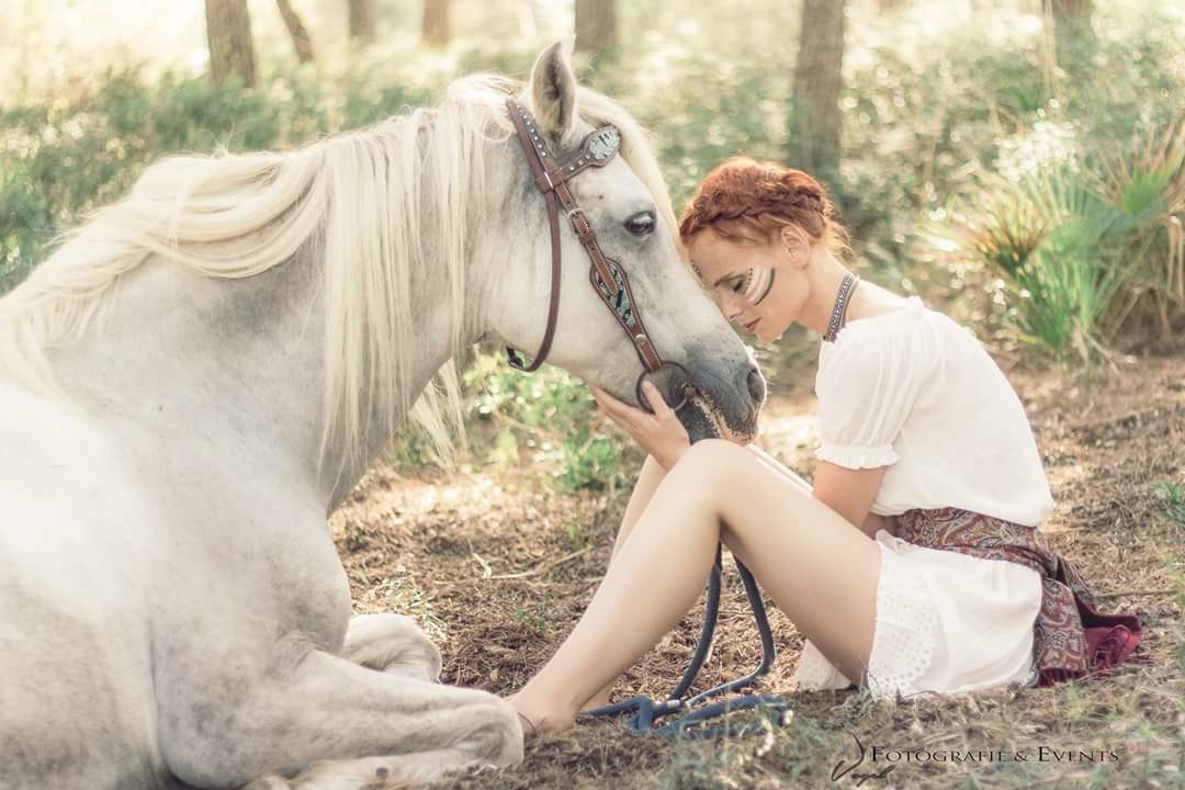 Entspannung mit Pferd